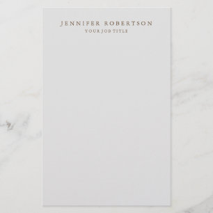 Classical Personalized Customized Minimalist Stationery