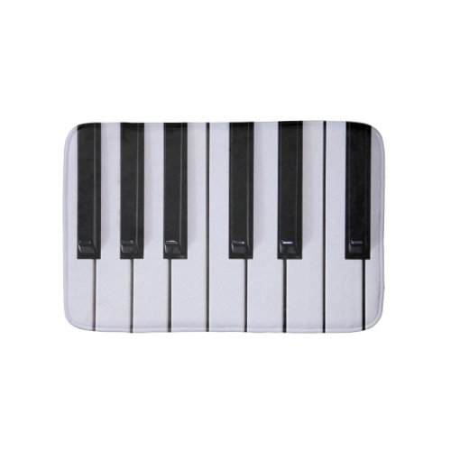 Classical Piano Keys Bathroom Mat