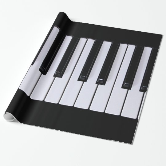 Classical Piano Keys Wrapping Paper | Zazzle.com