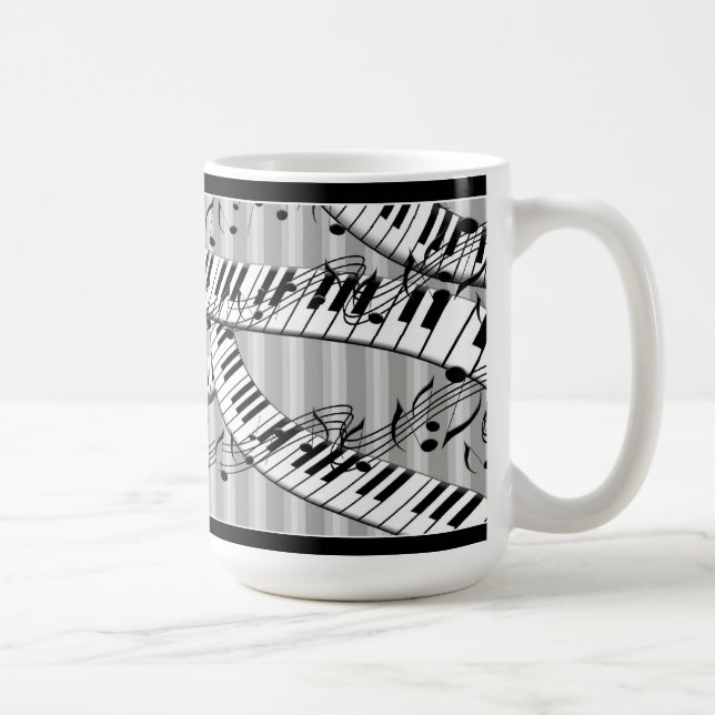 Classical Piano Music Keyboard Fun Mug (Right)