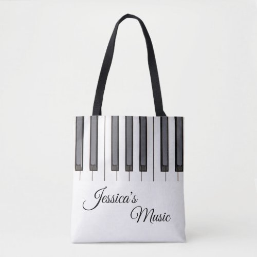 Classical Piano Music Tote Bags for Piano Players