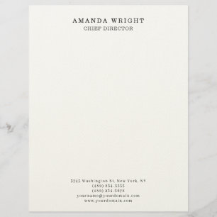 Classical Plain Attractive Stylish Business Letterhead