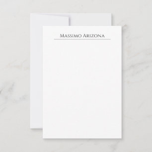 Classical Plain Elegant Black & White Minimalist