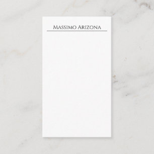 Classical Plain Elegant Black & White Minimalist Enclosure Card