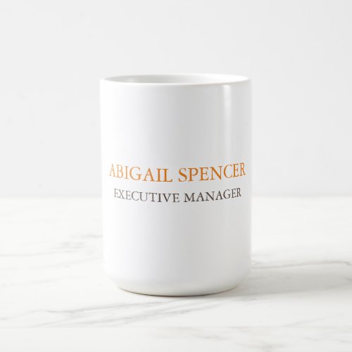 Classical Plain Simple Clean Professional Business Coffee Mug