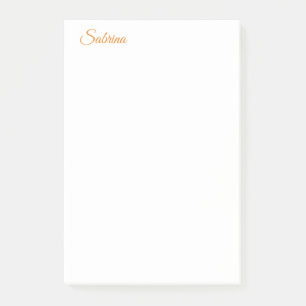 Classical Plain Simple Clean Professional Name Post-it Notes