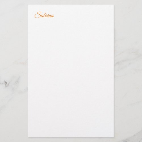 Classical Plain Simple Clean Professional Name Stationery