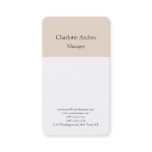 Classical plain simple minimalist business card