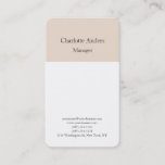 Classical plain simple minimalist stylish business card