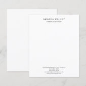 Classical Plain Stylish Business Paper Sheet (Front/Back)