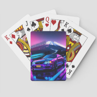 Classical Poker Letters Neon Drift Nights - Skyl Poker Cards