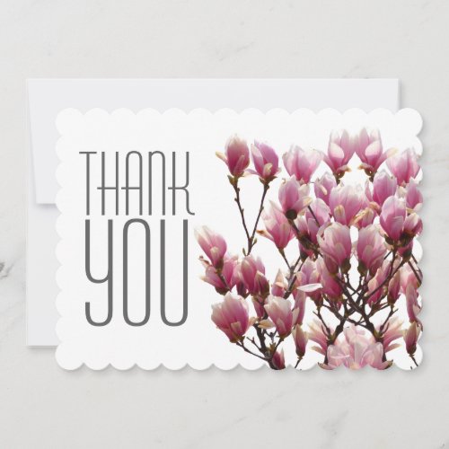 Classical Professional Floral Thank You Card