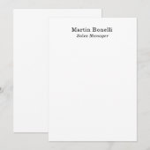 Classical Professional Own Name Information Simple (Front/Back)