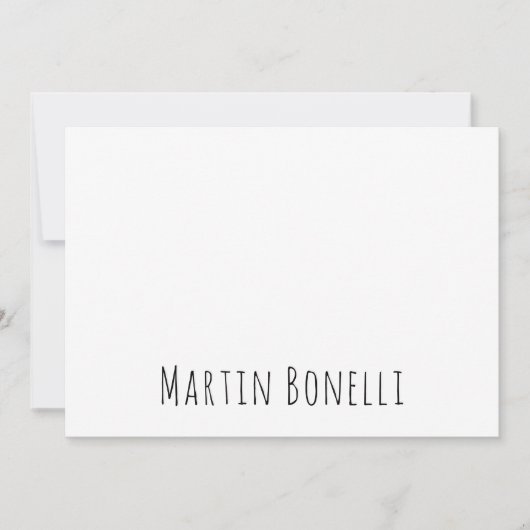 Classical Professional Own Name Information Simple (Front)