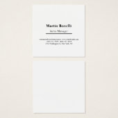Classical Professional Own Name Information Simple (Front & Back)