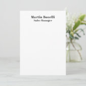 Classical Professional Own Name Information Simple (Standing Front)