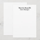 Classical Professional Own Name Information Simple (Front/Back)