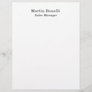 Classical Professional Own Name Information Simple Letterhead