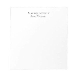 Classical Professional Own Name Information Simple Notepad