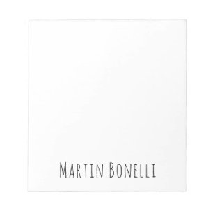 Classical Professional Own Name Information Simple Notepad