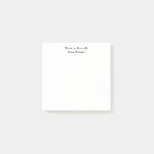 Classical Professional Own Name Information Simple Post-it Notes