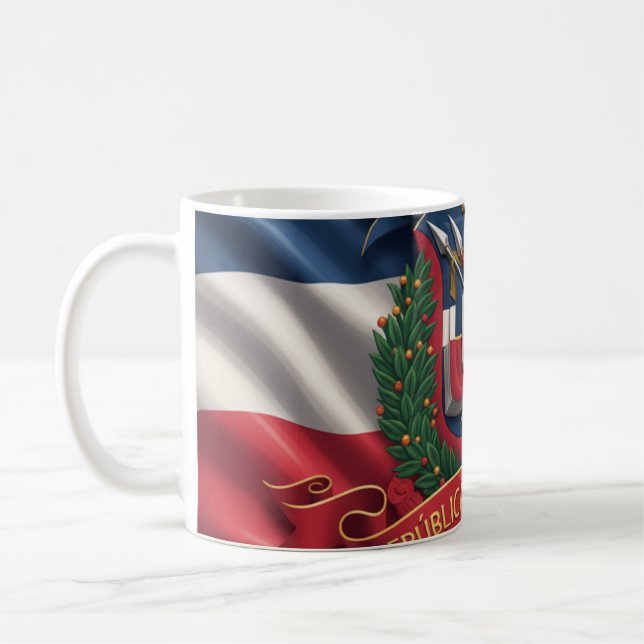 Classical purity: White pottery coat Coffee Mug (Left)