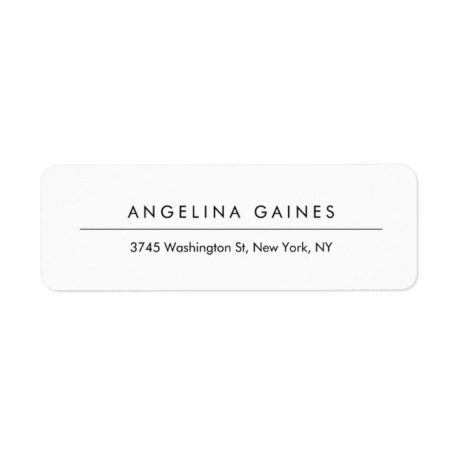 Classical Retro Style Minimalist Professional Label (Front)