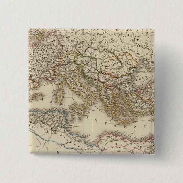 Classical Rome Eastern Hemisphere Button (Front)