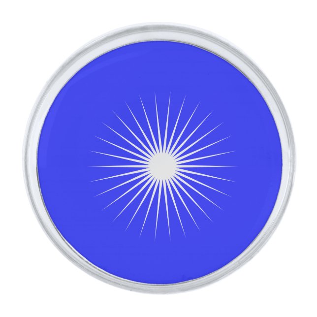 Classical RoyalSkyBlue Lapel Pin (Front)