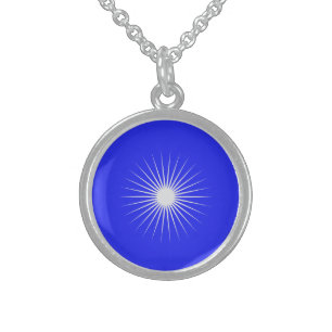 Classical RoyalSkyBlue Sterling Silver Necklace