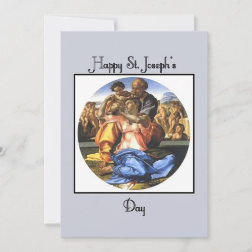 Classical Saint Josephs Day Greeting Card