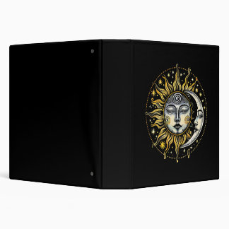 Classical style Sun&Moon&Star Divination Astrology 3 Ring Binder