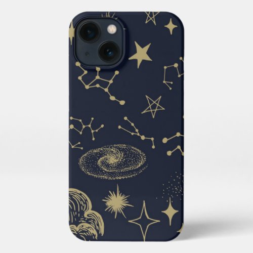 Classical style SunMoonStar Divination Astrology iPhone 13 Case
