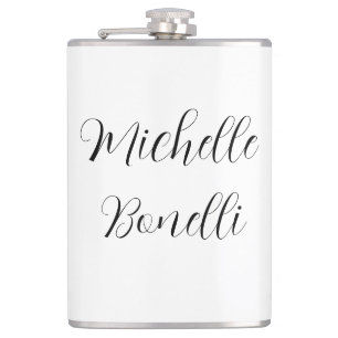 Classical Stylish Script Add Your Name Plain Flask