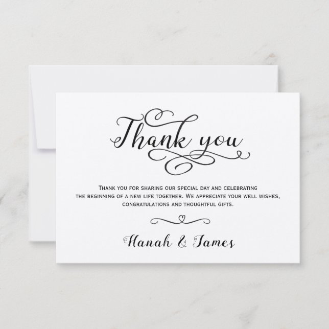 CLASSICAL THANK YOU CARD - KRAFT PAPER (Front)