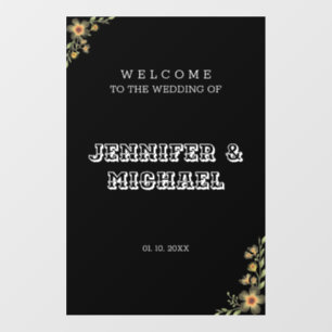 Classical Vintage Wedding Welcome Wall Decal