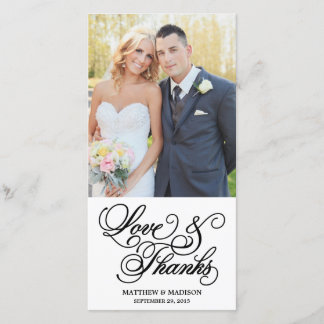 Classical | Wedding Thank You Photo Card