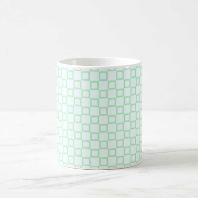 Classical white and mint green Mug (Center)