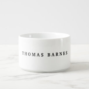 Classical White Minimalist Plain Elegant Bowl