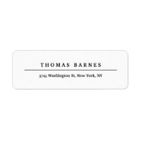 Classical White Minimalist Plain Elegant