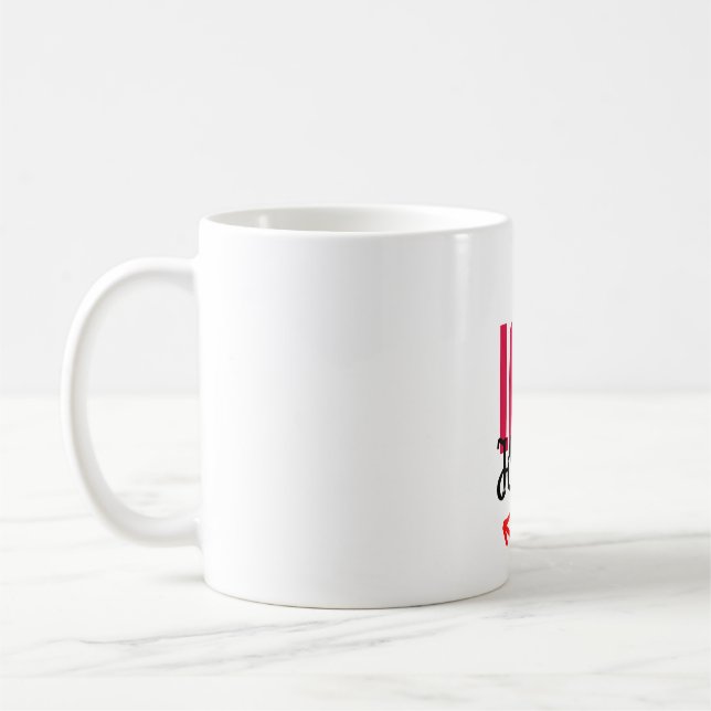Classical white mug, 325 ml coffee mug (Left)
