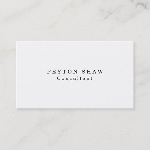 Classical White Professional Creation Business Card