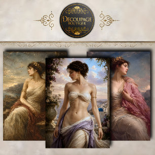 Classical Women of Antiquity Collection Wrapping Paper Sheets