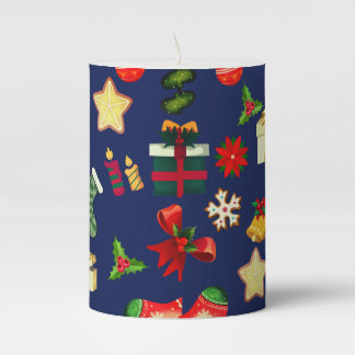 CLASSICAL XMAS PILLAR CANDLE