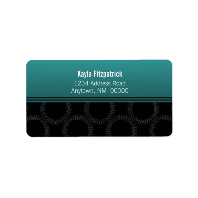 Classically Elegant Circles Address Labels (Front)