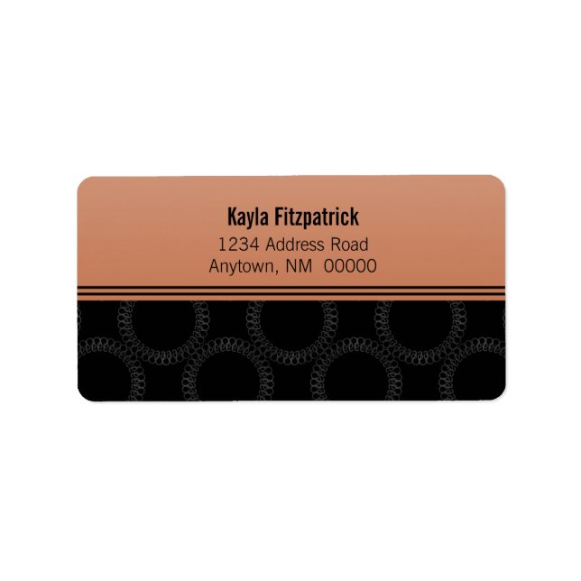 Classically Elegant Circles Address Labels (Front)
