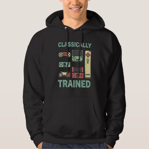 Classically Trained Pro Video Game Retro Vintage D Hoodie