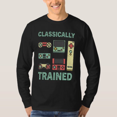Classically Trained Pro Video Game Retro Vintage D T_Shirt