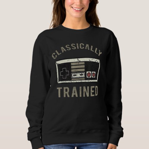 Classically Trained Retro Video Games Console Sweatshirt
