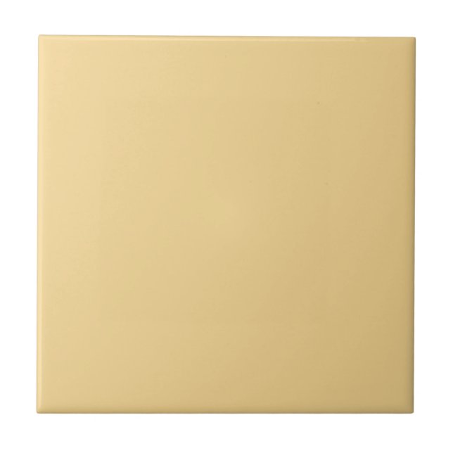Classically Yellow Square Kitchen and Bathroom Ceramic Tile (Front)